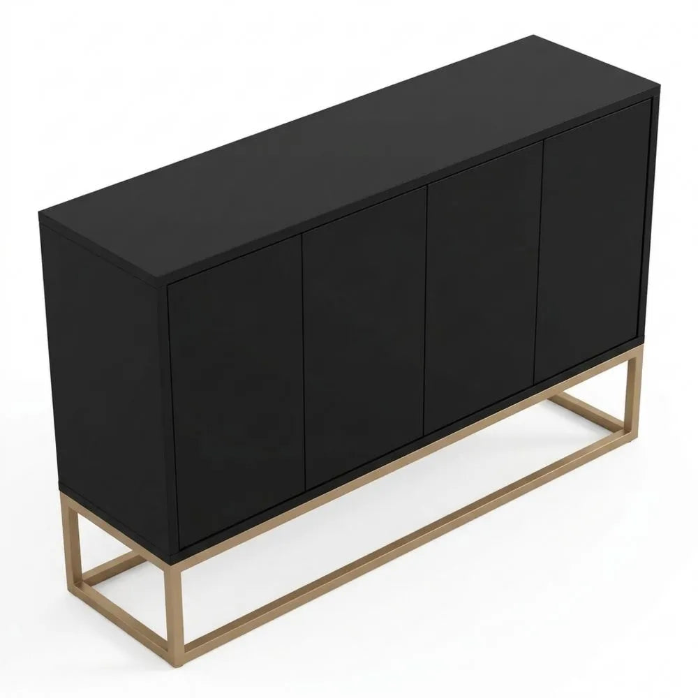 Minimalistisches Sideboard mit verstellbarem Regal
