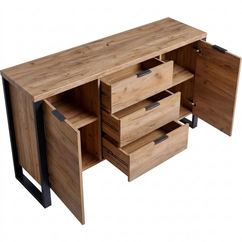 Elegantes Sideboard aus Holz mit Stauraum